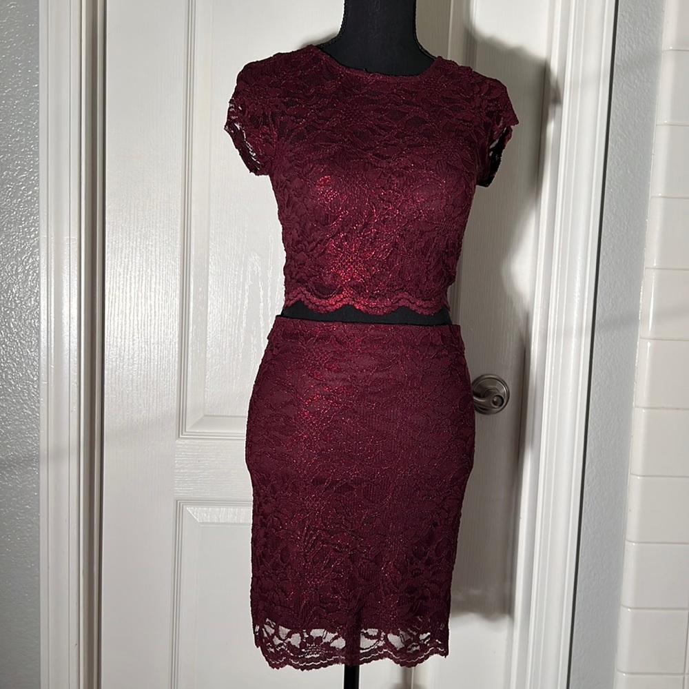 Skirt with crop top set